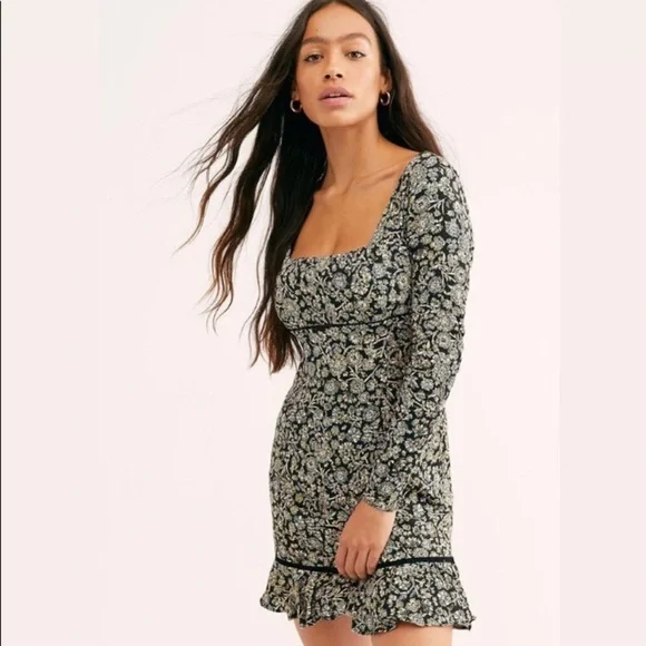 blue dress for baby girl Free People Juno Mini Dress main image 0